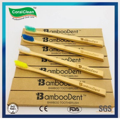 Top Quality 100% Biodegradable Charcoal Natural Bamboo Wood Handle Toothbrush Manufacturer