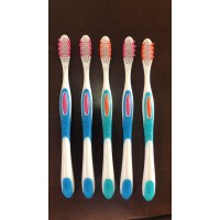 Personalized Home Use Soft Rubber Long Handle Plastic Adult Toothbrush