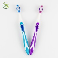 Adult Toothbrush with Anti Slip Rubber Handle and Premium Bristles